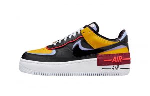 Nike Air Force 1 Shadow Black Yellow Womens DO6114-700 featured image