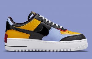 Nike Air Force 1 Shadow Black Yellow Womens DO6114-700 right