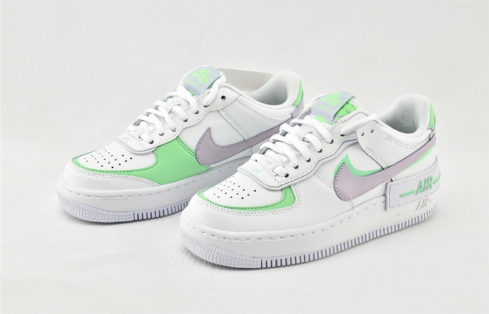 Nike Air Force 1 Shadow White CU8591-103 front corner