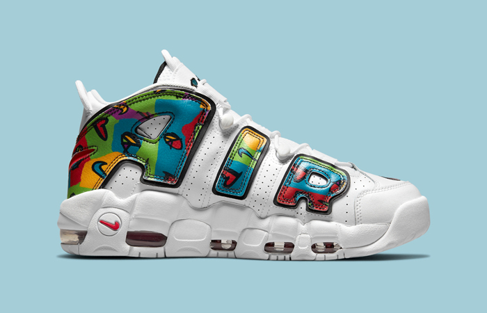 Nike Air More Uptempo GS Peace Love Swoosh DM8155-100 right