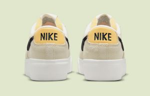 Nike Blazer Low Platform Beige Yellow Womens DQ0884-100 back