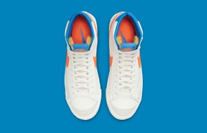 Nike Blazer Mid 77 White Orange DQ4692-100 up