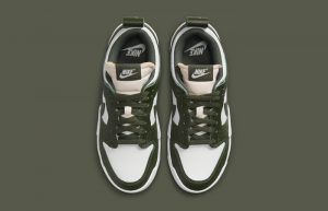 Nike Dunk Low Disrupt Green White Womens DQ0869-100 up