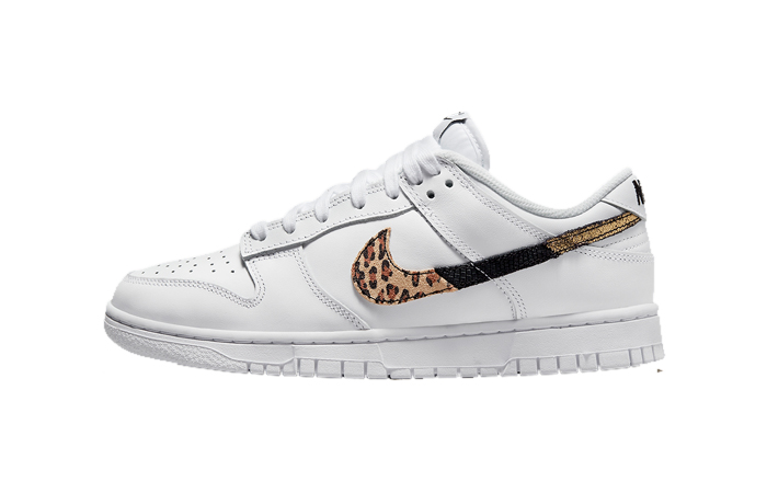 Nike Dunk Low White Animal Print Womens DD7099-100 featured image