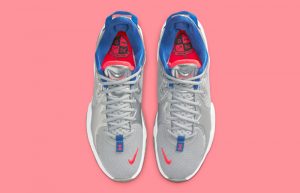 Nike PG 5 Clippers Silver Metallic CW3143-005 up