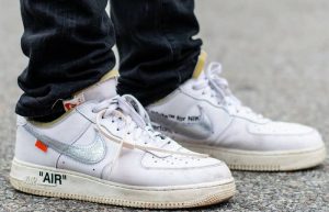 Off-White Nike Air Force 1 White AO4297-100 on foot 01
