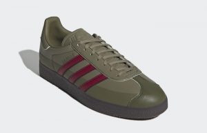 adidas Gazelle Orbit Green Olive GX1270 front corner