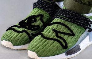 adidas NMD Hu Running Dog Green GZ1664 on foot 02