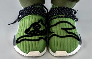 adidas NMD Hu Running Dog Green GZ1664 on foot 03