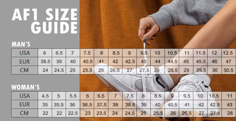 Air Force1 Size Guide