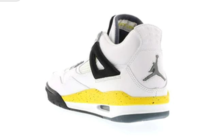 Air Jordan 4 Retro White Tour Yellow 314254-171 back corner