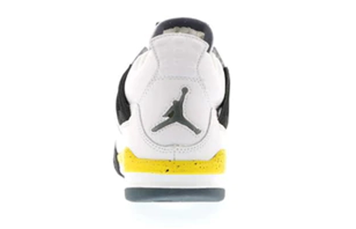 Air Jordan 4 Retro White Tour Yellow 314254-171 back