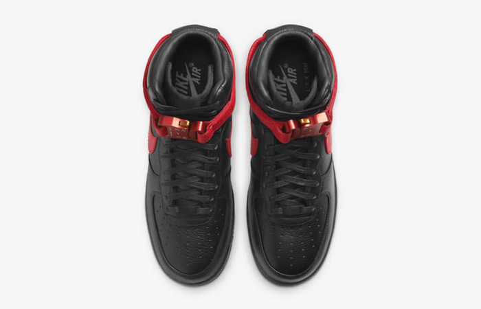Alyx Nike Air Force 1 Black University Red CQ4018-004 up