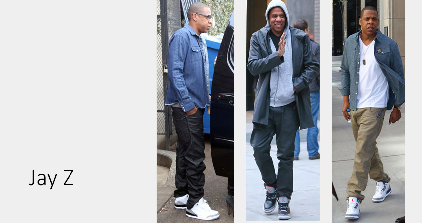Jay Z wearing air jordan 3