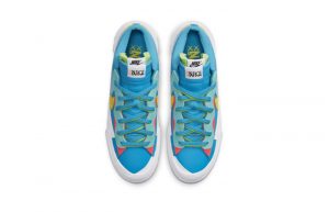 KAWS sacai Nike Blazer Low Blue Multi DM7901-400 up