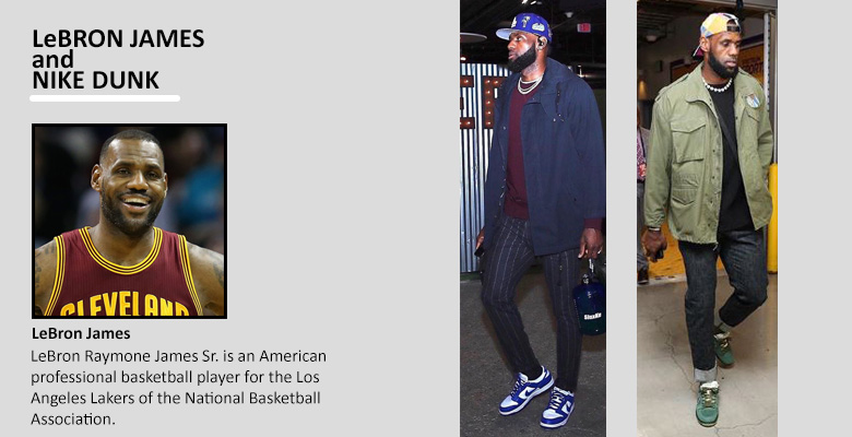 LeBron James and Nike Dunk