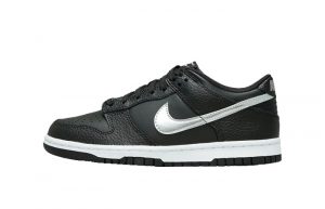 NBA Nike Dunk Low Black Silver GS DC9560-001 featured image