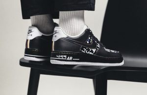 Nike Air Force 1 Hangul Day Black DO2704-010 onfoot 02