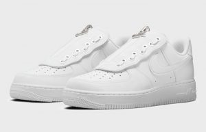 Nike Air Force 1 Lace In Zipper White DC8875-100 front corner