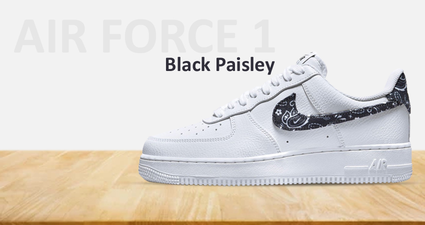 Nike Air Force 1 Low Black Paisley First Look featured image