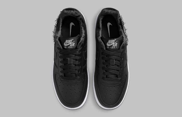 Nike Air Force 1 Low Black White Womens DD1525-001 up