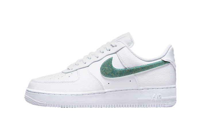 Nike Air Force 1 Low Glitter Swoosh White Womens DH4407-100 featured image