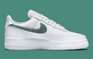 Nike Air Force 1 Low Glitter Swoosh White Womens DH4407-100 right