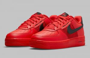Nike Air Force 1 Low Mesh Pocket Red DH9596-600 front corner