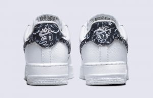 Nike Air Force 1 Low White Black Womens DH4406-101 back