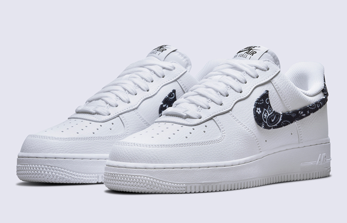 Nike Air Force 1 Low White Black Womens DH4406-101 front corner