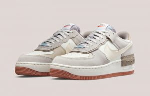 Nike Air Force 1 Shadow Pale Ivory Womens DO7449-111 front corner