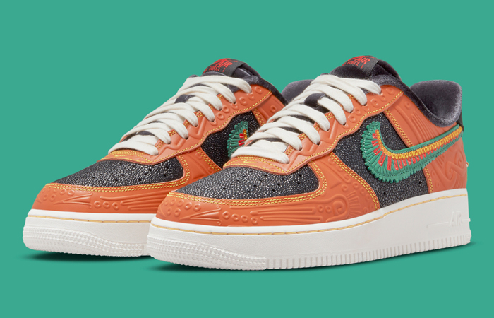 Nike Air Force 1 Siempre Familia Day of the Dead DO2157-816 front corner