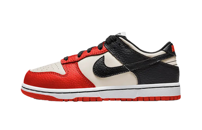 Nike Dunk Low Sail Red GS DC9564-100 featured image