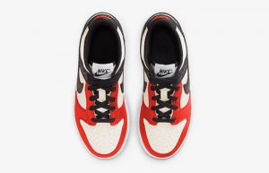 Nike Dunk Low Sail Red GS DC9564-100 up