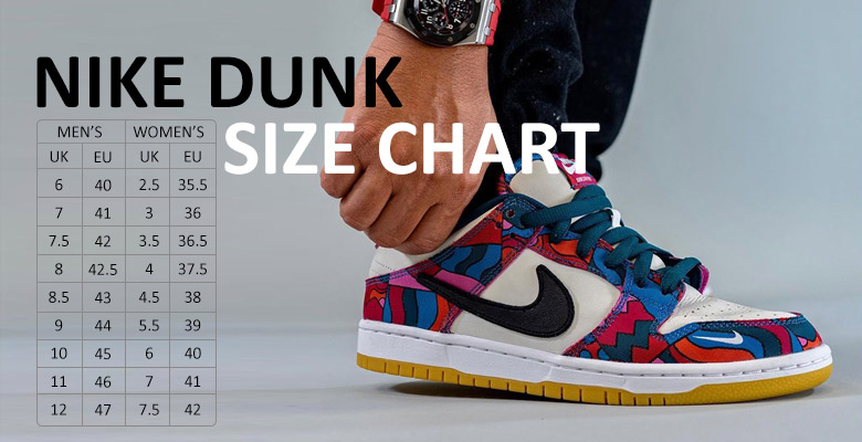 Nike Dunk Size Chart