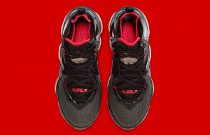 Nike LeBron 19 Black Red DC9340-001 up