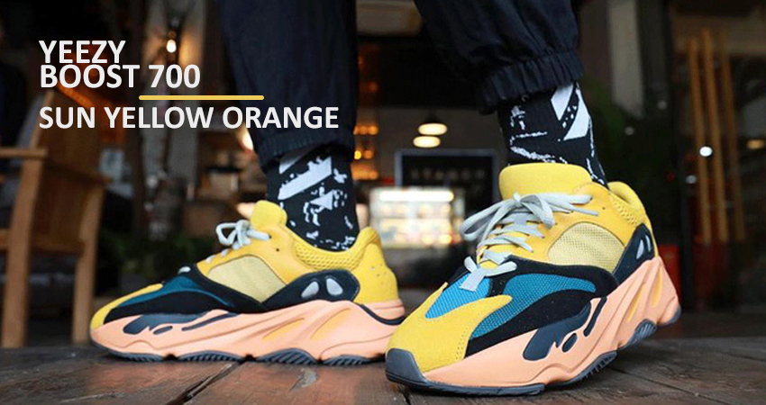 adidas Yeezy Boost 700 V1 Sun Yellow Orange