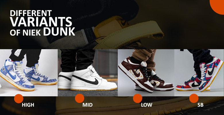 Different Variants of Nike Dunk