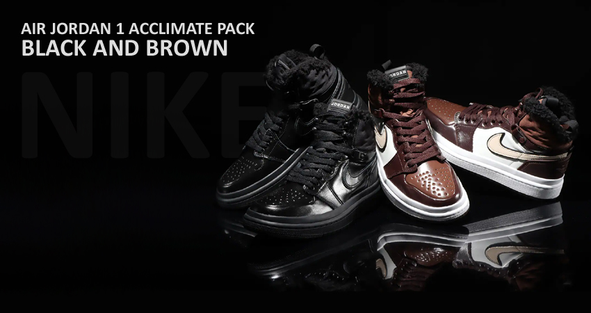 Air Jordan 1 Acclimate Pack in Black and Brown Basalt