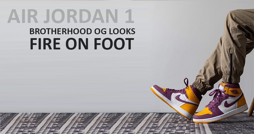 Air Jordan 1 Brotherhood OG Looks Fire on Foot