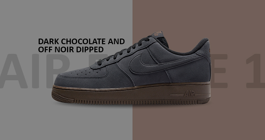 Dark Chocolate and Off Noir Dipped Nike Air Force 1