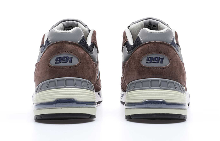 New Balance 991 Made in UK Brown Navy M991BNG back
