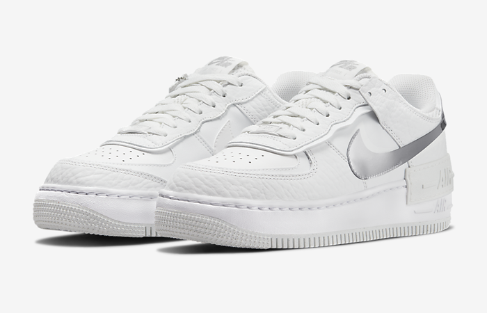 Nike Air Force 1 Shadow Summit White Womens DQ0837-100 front corner
