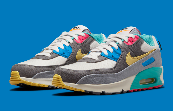 Nike Air Max 90 Butterfly Multi GS DN4415-001 front corner