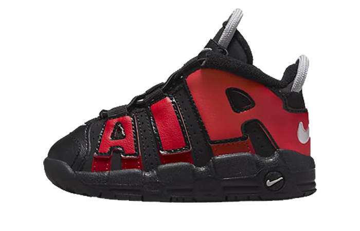 Nike Air More Uptempo Black University Red Toddler DM0020-001 featured image