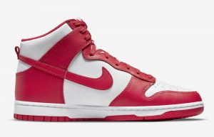 Nike Dunk High White University Red DD1399-106 right