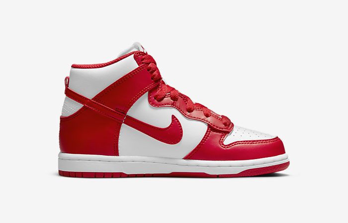 Nike Dunk High White University Red DD2314-106 right