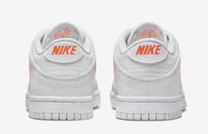 Nike Dunk Low 3D Swoosh White Grey GS DR0171-100 back