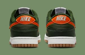 Nike Dunk Low Toasty Green GS DC9561-300 back