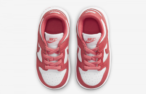 Nike Dunk Low White Archeo Pink Toddler DC9562-111 up
